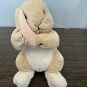 Dakin Beige Floppy Ear Bunny Plush 7.5"‎ Vintage